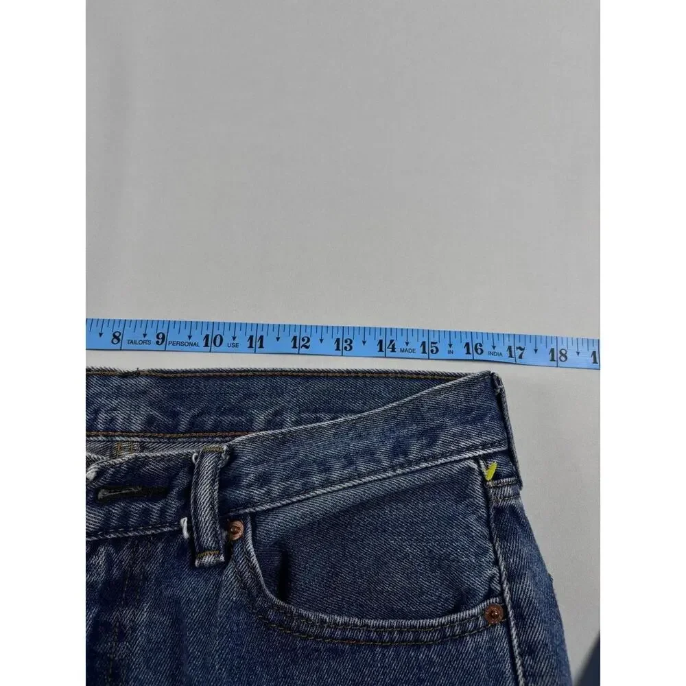 Levis‎ 505 Regular Fit Straight Leg Blue Denim Jeans Mens 32x32 Medium Wash